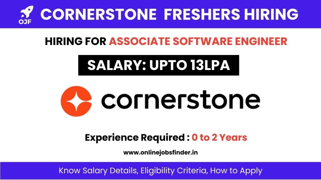 Cornerstone OnDemand Freshers Hiring for Associate Software Engineer