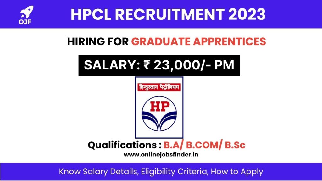 HPCL Recruitment 2023 for Graduate Apprentices