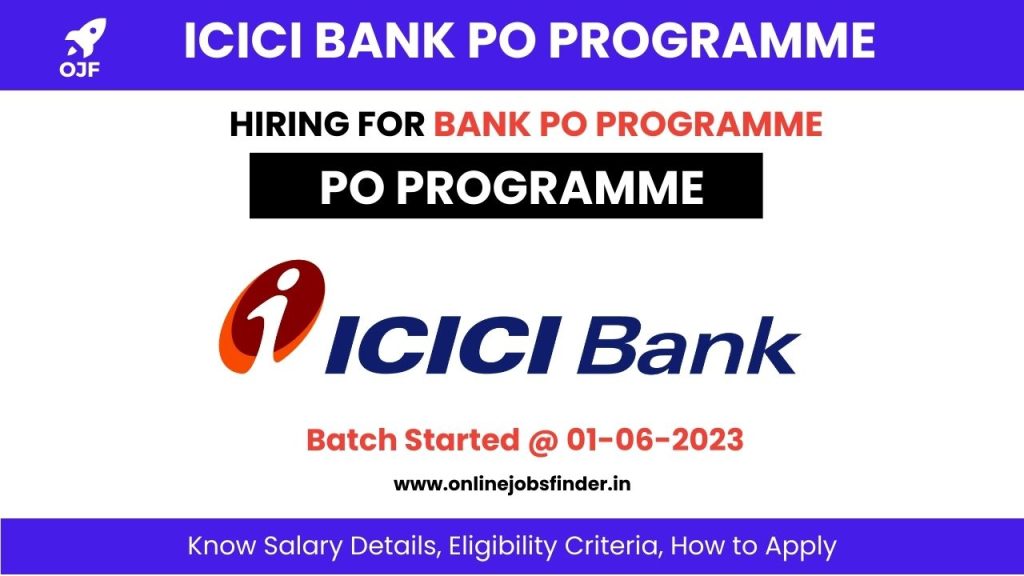 ICICI Bank Probationary Officer’s Programme