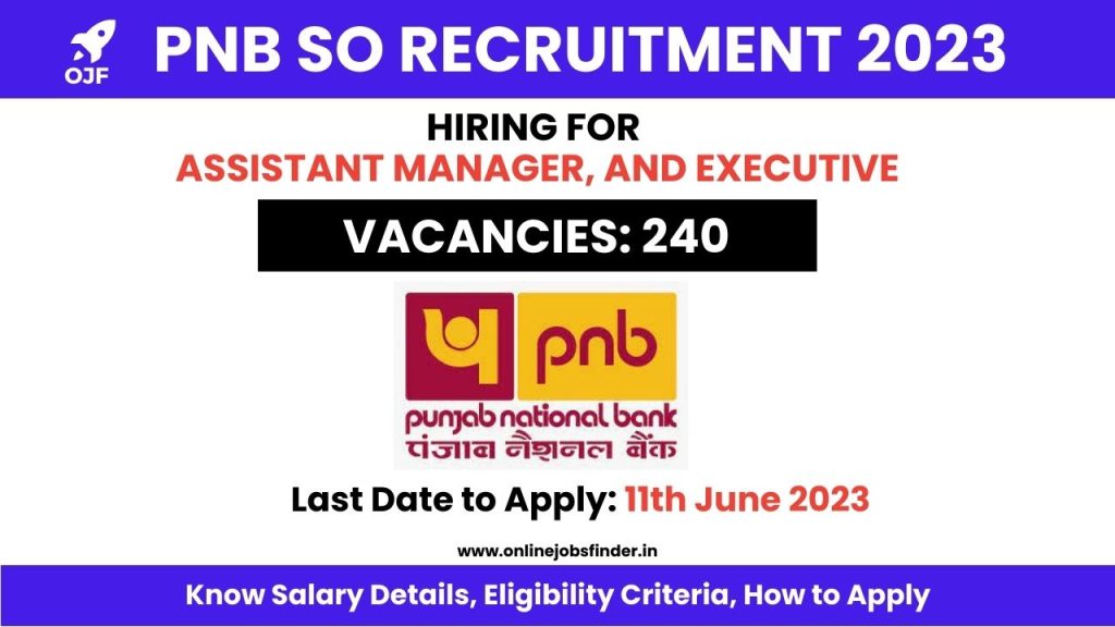 PNB SO Recruitment 2023