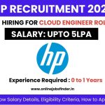 (HP) Off Campus Hiring for Cloud Engineer