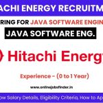 Hitachi Energy Junior Java Software Engineer