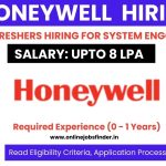 Honeywell Freshers Hiring 2023 for Freshers