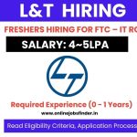 Lnt Off Campus Hiring 2023 for Freshers