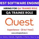 Quest Software Off Campus Hiring for QA Trainee Role