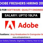 Adobe Off Campus Hiring 2023 for Software Quality Engineer