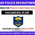 Bihar Police Constable Recruitment 2023