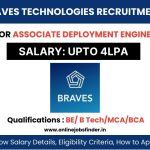 Braves Technologies Off Campus Hiring 2023 for Associate Deployment Engineers