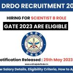 DRDO Scientist B Recruitment 2023