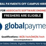 Global Payments Off Campus Hiring 2023 for Associate Software Engineer Role