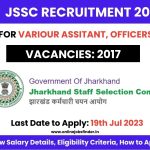 JSSC CGL Recruitment 2023 Notification is Out