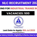 NLC Recruitment 2023 for Industrial Trainee Role