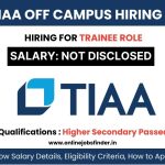 TIAA Off Campus 2023 Hiring for Trainee Role