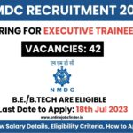 nmdc recruitment 2023