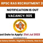 RPSC RAS 2023 Recruitment